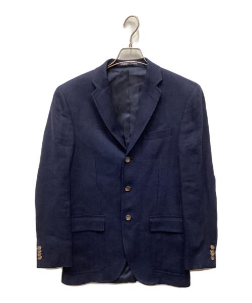 POLO RALPH LAUREN（ポロ・ラルフローレン）POLO RALPH LAUREN (ポロ・ラルフローレン) ヘリンボーン3Bジャケット ネイビー サイズ:36の古着・服飾アイテム
