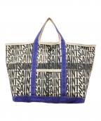 SAINT MICHAELセントマイケル）の古着「TOTE L SAINT NAVY/ トートセントネイビー」｜ブルー×アイボリー