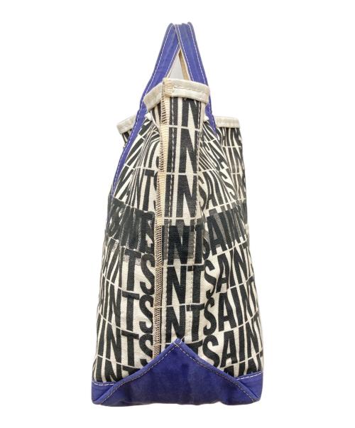 SAINT MICHAEL（セントマイケル）SAINT MICHAEL (セントマイケル) TOTE L SAINT NAVY/ トートセントネイビー ブルー×アイボリーの古着・服飾アイテム