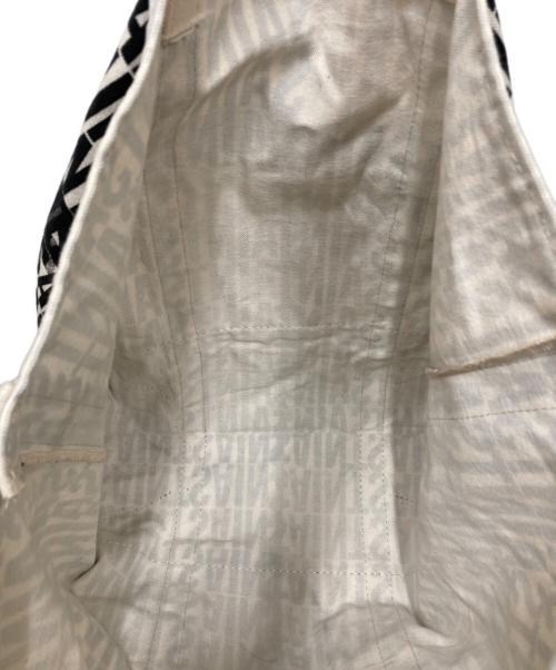 SAINT MICHAEL（セントマイケル）SAINT MICHAEL (セントマイケル) TOTE L SAINT NAVY/ トートセントネイビー ブルー×アイボリーの古着・服飾アイテム