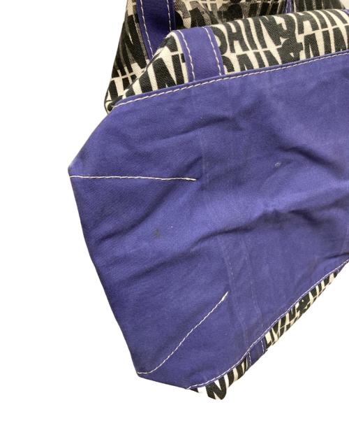 SAINT MICHAEL（セントマイケル）SAINT MICHAEL (セントマイケル) TOTE L SAINT NAVY/ トートセントネイビー ブルー×アイボリーの古着・服飾アイテム