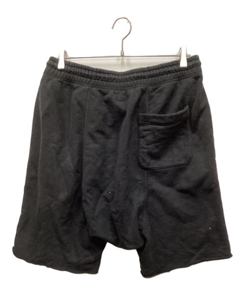 SAINT MICHAEL（セントマイケル）SAINT MICHAEL (セントマイケル) ロゴスウェットハーフパンツ ブラック サイズ:Mの古着・服飾アイテム