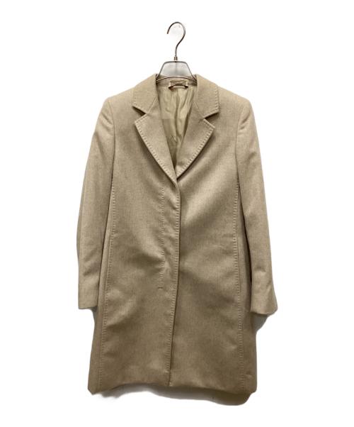 Max Mara Studio（マックスマーラ ストゥディオ）Max Mara Studio (マックスマーラ ストゥディオ) カシミヤコート ベージュ サイズ:34の古着・服飾アイテム