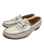 GUCCIグッチ）の古着「ビットローファー」｜アイボリー