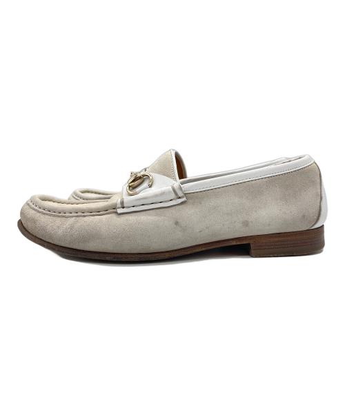 GUCCI（グッチ）GUCCI (グッチ) ビットローファー アイボリー サイズ:39の古着・服飾アイテム