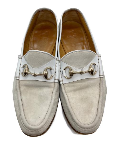 GUCCI（グッチ）GUCCI (グッチ) ビットローファー アイボリー サイズ:39の古着・服飾アイテム