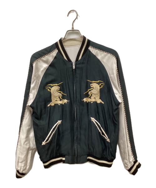 BEAMS（ビームス）BEAMS (ビームス) TAILOR東洋 (テーラートウヨウ) リバーシブルスカジャン ダークグリーン×ホワイト サイズ:Lの古着・服飾アイテム