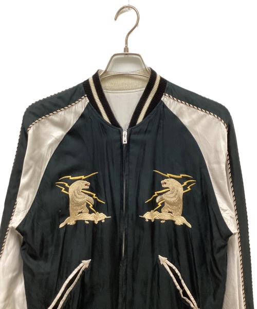 BEAMS（ビームス）BEAMS (ビームス) TAILOR東洋 (テーラートウヨウ) リバーシブルスカジャン ダークグリーン×ホワイト サイズ:Lの古着・服飾アイテム