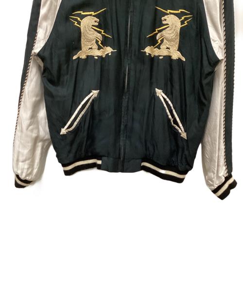 BEAMS（ビームス）BEAMS (ビームス) TAILOR東洋 (テーラートウヨウ) リバーシブルスカジャン ダークグリーン×ホワイト サイズ:Lの古着・服飾アイテム