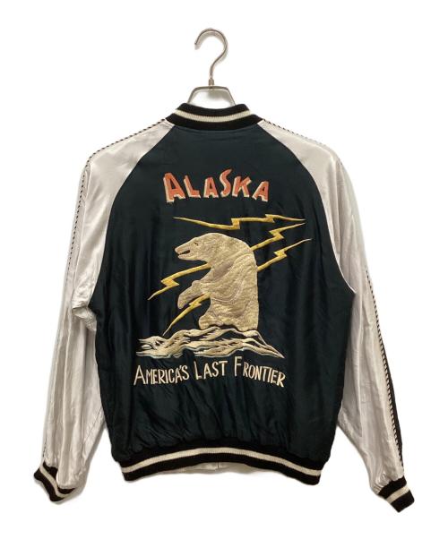 BEAMS（ビームス）BEAMS (ビームス) TAILOR東洋 (テーラートウヨウ) リバーシブルスカジャン ダークグリーン×ホワイト サイズ:Lの古着・服飾アイテム