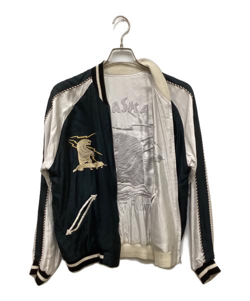 BEAMS（ビームス）BEAMS (ビームス) TAILOR東洋 (テーラートウヨウ) リバーシブルスカジャン ダークグリーン×ホワイト サイズ:Lの古着・服飾アイテム