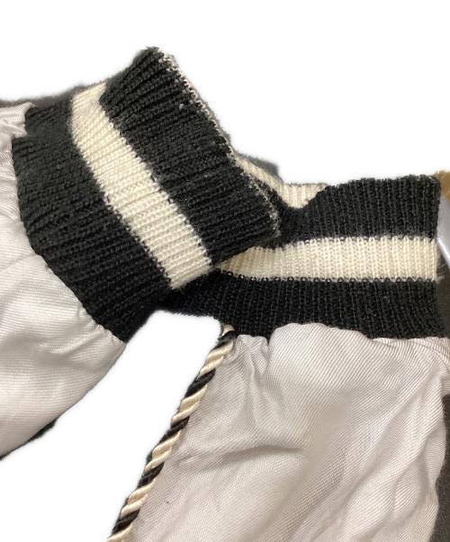 BEAMS（ビームス）BEAMS (ビームス) TAILOR東洋 (テーラートウヨウ) リバーシブルスカジャン ダークグリーン×ホワイト サイズ:Lの古着・服飾アイテム