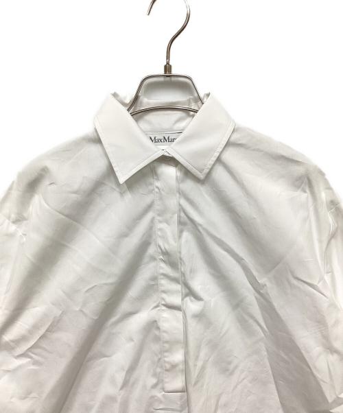 MaxMara（マックスマーラ）MaxMara (マックスマーラ) Teano blouse/テアーノブラウス ホワイト サイズ:34の古着・服飾アイテム