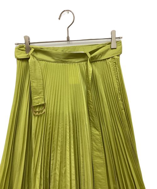 MaxMara（マックスマーラ）MaxMara (マックスマーラ) プリーツスカート 黄緑 サイズ:36の古着・服飾アイテム