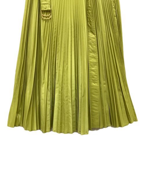 MaxMara（マックスマーラ）MaxMara (マックスマーラ) プリーツスカート 黄緑 サイズ:36の古着・服飾アイテム