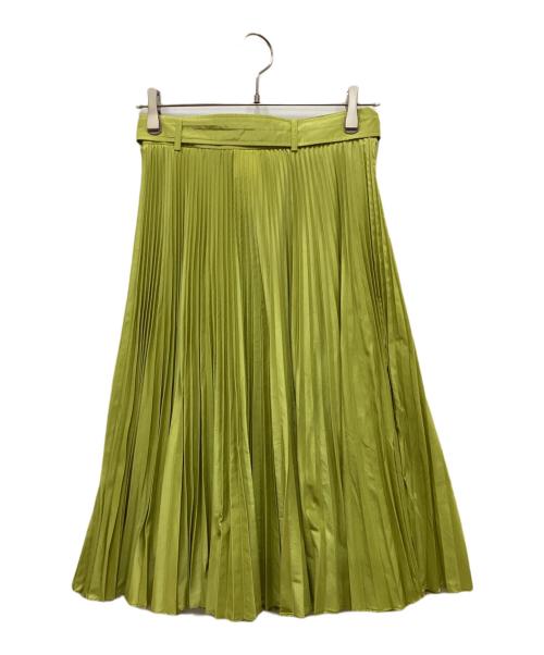MaxMara（マックスマーラ）MaxMara (マックスマーラ) プリーツスカート 黄緑 サイズ:36の古着・服飾アイテム