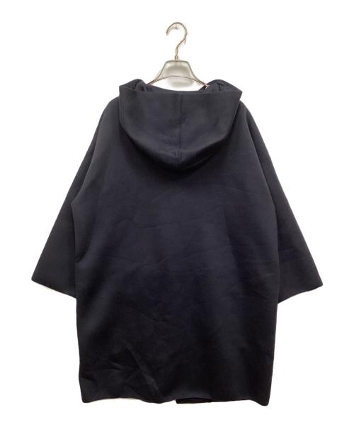 'S Max Mara（エスマックスマーラ）'S Max Mara (エスマックスマーラ) ビジューボタンボンディングフーデッドコート ネイビー サイズ:Sの古着・服飾アイテム