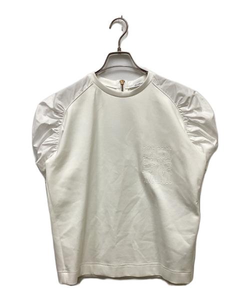 MaxMara（マックスマーラ）MaxMara (マックスマーラ) マンティデ テクニカルジャージーTシャツ ホワイト サイズ:Sの古着・服飾アイテム