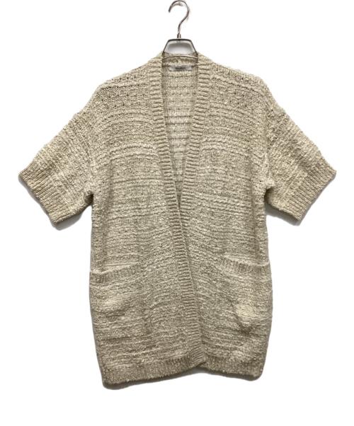 MaxMara（マックスマーラ）MaxMara (マックスマーラ) コットンブレンドポケットカーディガン アイボリー サイズ:Sの古着・服飾アイテム