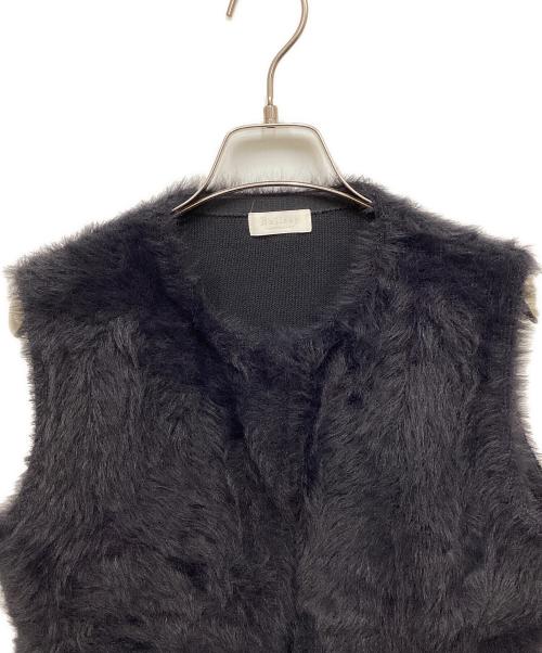 BALLSEY（ボールジィ）BALLSEY (ボールジィ) フェザーヤーンペプラムベスト ネイビー サイズ:Sの古着・服飾アイテム