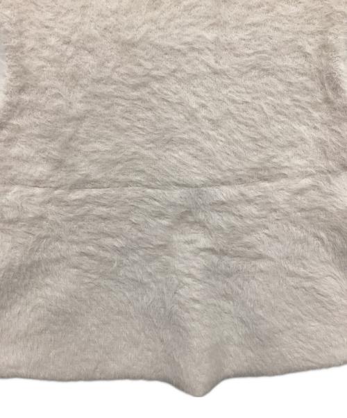 BALLSEY（ボールジィ）BALLSEY (ボールジィ) フェザーヤーンペプラムベスト ホワイト サイズ:Sの古着・服飾アイテム