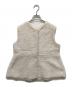 BALLSEY（ボールジィ）の古着「フェザーヤーンペプラムベスト」｜ホワイト