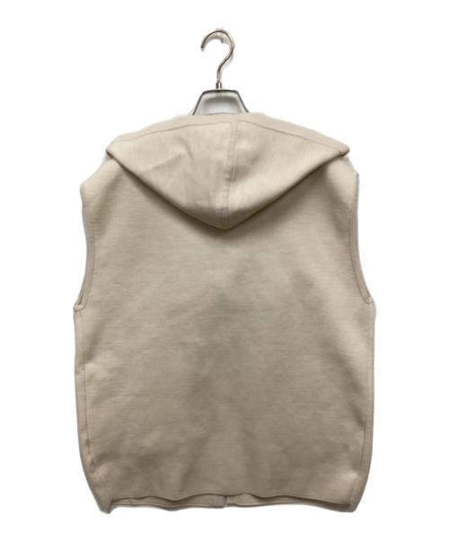 BALLSEY（ボールジィ）BALLSEY (ボールジィ) ウールポリエステルミラノリブフーディジレ アイボリー サイズ:Sの古着・服飾アイテム