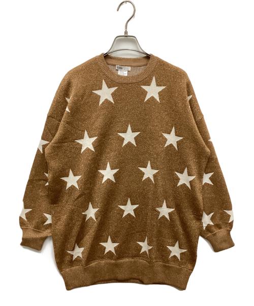 DOUBLE STANDARD CLOTHING（ダブルスタンダードクロージング）DOUBLE STANDARD CLOTHING (ダブルスタンダードクロージング) ラメジャガードニット ブラウン サイズ:FREEの古着・服飾アイテム