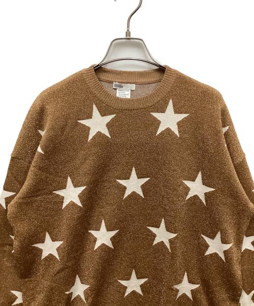 DOUBLE STANDARD CLOTHING（ダブルスタンダードクロージング）DOUBLE STANDARD CLOTHING (ダブルスタンダードクロージング) ラメジャガードニット ブラウン サイズ:FREEの古着・服飾アイテム