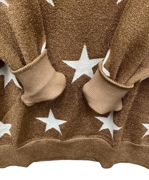 DOUBLE STANDARD CLOTHING（ダブルスタンダードクロージング）DOUBLE STANDARD CLOTHING (ダブルスタンダードクロージング) ラメジャガードニット ブラウン サイズ:FREEの古着・服飾アイテム