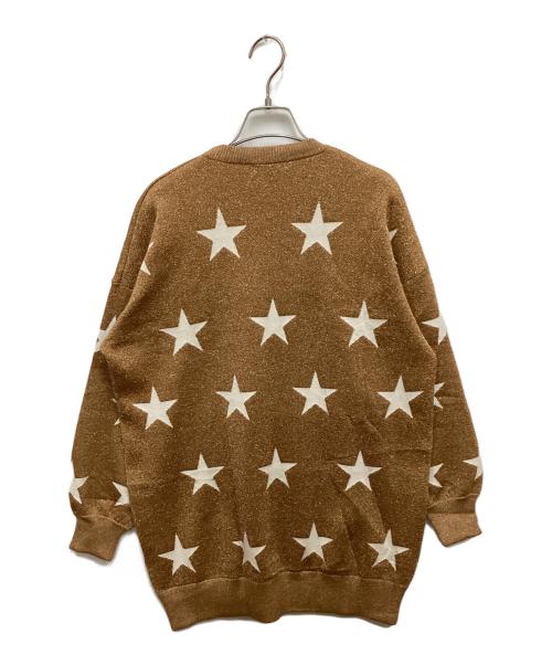 DOUBLE STANDARD CLOTHING（ダブルスタンダードクロージング）DOUBLE STANDARD CLOTHING (ダブルスタンダードクロージング) ラメジャガードニット ブラウン サイズ:FREEの古着・服飾アイテム