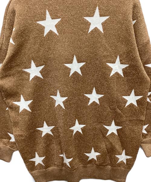 DOUBLE STANDARD CLOTHING（ダブルスタンダードクロージング）DOUBLE STANDARD CLOTHING (ダブルスタンダードクロージング) ラメジャガードニット ブラウン サイズ:FREEの古着・服飾アイテム