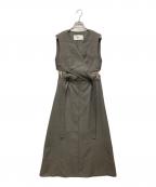 STUDIOUSステュディオス）の古着「Cross Wrapped Dress/クロスラップドドレス」｜グレー
