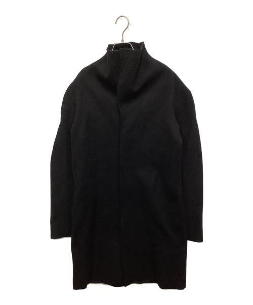 lien（リアン）LIEN (リアン) カシミヤ混メルトンコート ブラック サイズ:FREEの古着・服飾アイテム
