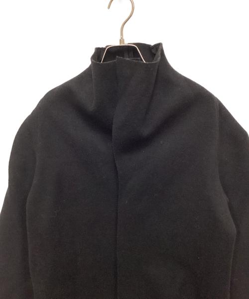 lien（リアン）LIEN (リアン) カシミヤ混メルトンコート ブラック サイズ:FREEの古着・服飾アイテム