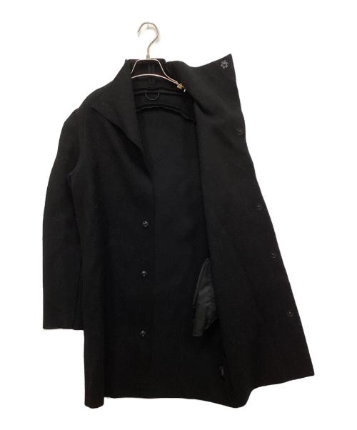 lien（リアン）LIEN (リアン) カシミヤ混メルトンコート ブラック サイズ:FREEの古着・服飾アイテム