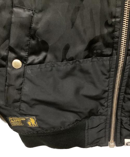 Aape BY A BATHING APE（エーエイプ バイ アベイシングエイプ）AAPE BY A BATHING APE (エーエイプ バイ アベイシングエイプ) フライトジャケット ブラック サイズ:Lの古着・服飾アイテム
