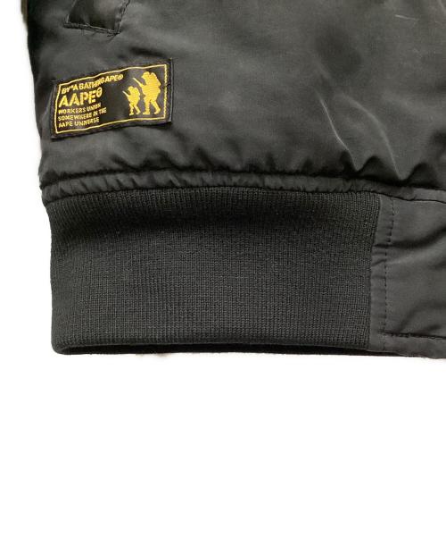 Aape BY A BATHING APE（エーエイプ バイ アベイシングエイプ）AAPE BY A BATHING APE (エーエイプ バイ アベイシングエイプ) フライトジャケット ブラック サイズ:Lの古着・服飾アイテム