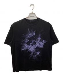 LAD MUSICIAN（ラッドミュージシャン）の古着「花柄Ｔシャツ」｜ブラック