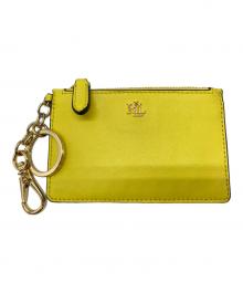 LAUREN RALPH LAUREN（ローレンラルフローレン）の古着「レザージップカードケース」｜イエロー