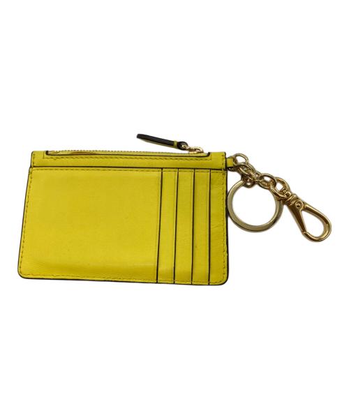 LAUREN RALPH LAUREN（ローレンラルフローレン）LAUREN RALPH LAUREN (ローレンラルフローレン) レザージップカードケース イエローの古着・服飾アイテム