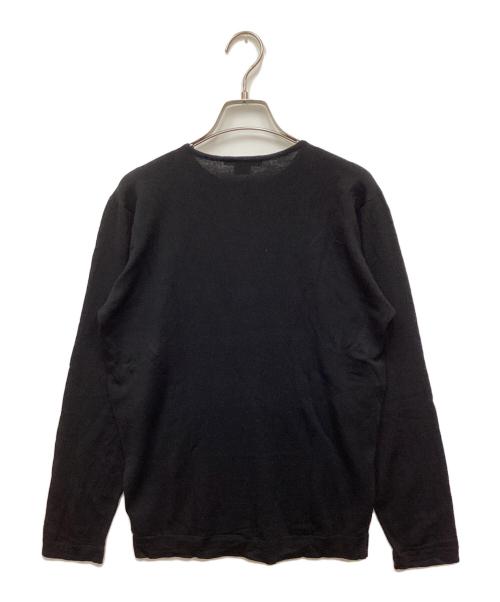 JOHN SMEDLEY（ジョンスメドレー）JOHN SMEDLEY (ジョンスメドレー) ヘンリーネックニット ブラック サイズ:Ｓの古着・服飾アイテム