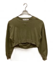 INSCRIRE（アンスクリア）の古着「Bolero Sweat Shirt」｜カーキ
