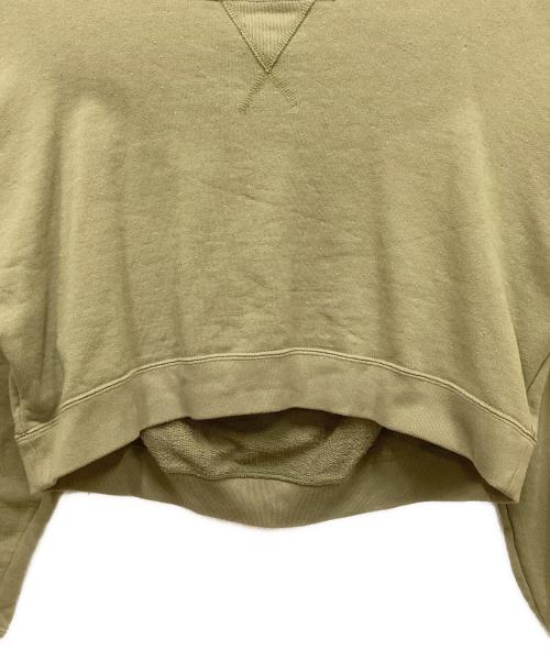 INSCRIRE（アンスクリア）INSCRIRE (アンスクリア) Bolero Sweat Shirt カーキ サイズ:38の古着・服飾アイテム