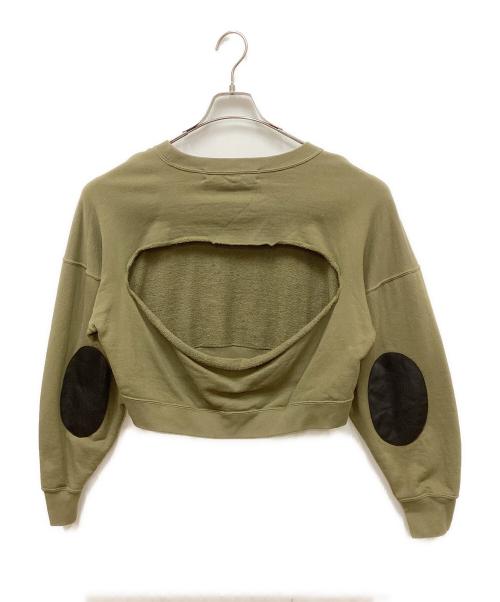 INSCRIRE（アンスクリア）INSCRIRE (アンスクリア) Bolero Sweat Shirt カーキ サイズ:38の古着・服飾アイテム
