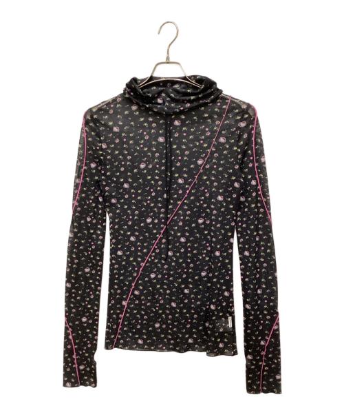 little sunny bite（リトルサニーバイト）little sunny bite (リトルサニーバイト) Sanrio (サンリオ) HELLO KITTY×little sunny bite tulle top/ ハローキティ ブラック サイズ:Mの古着・服飾アイテム