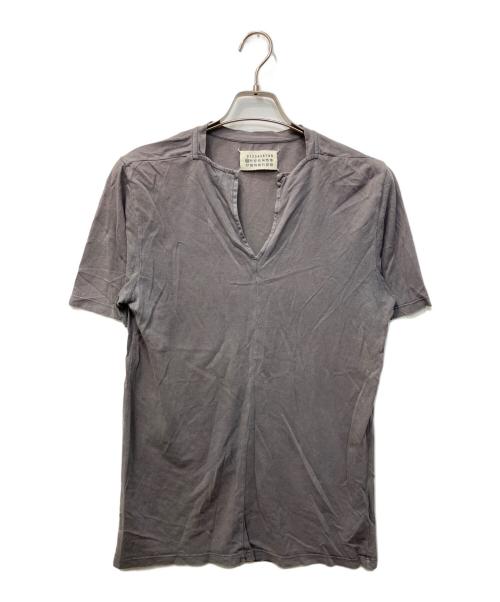 Maison Margiela（メゾンマルジェラ）Maison Margiela (メゾンマルジェラ) ここのえタグスキッパーVネックカットソー グレー サイズ:46の古着・服飾アイテム