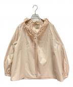 UNITED ARROWS TOKYOユナイテッドアローズトウキョウ）の古着「オーガンジー フリル リボン ブラウス」｜ピンク