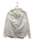 AEWEN MATOPHイウエン マトフ）の古着「フリルリボンブラウス」｜ホワイト