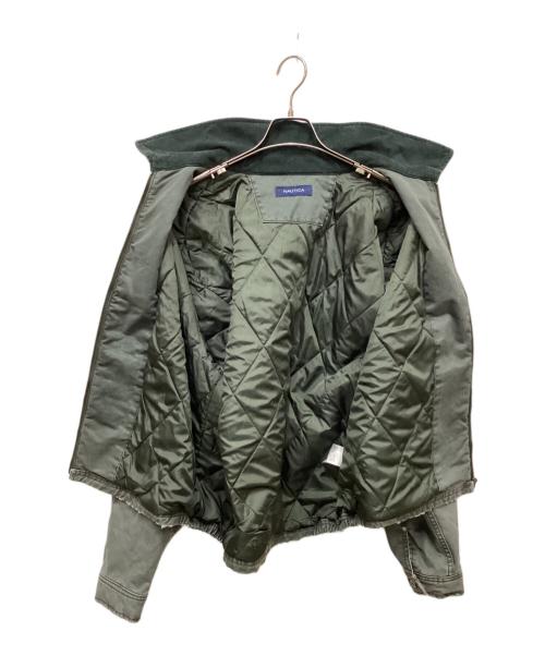 NAUTICA（ノーティカ）NAUTICA (ノーティカ) Garments Dyed Chino Zip Blouson/ガーメントダイチノジップブルゾン グリーン サイズ:Lの古着・服飾アイテム